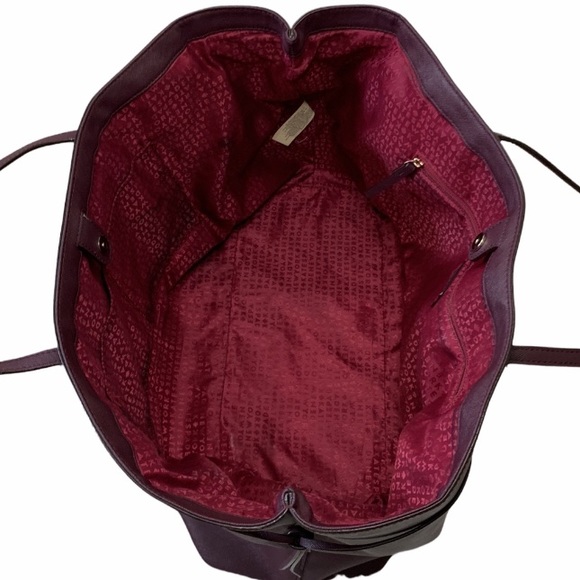 ❌SOLD❌Kate Spade New York Laurel Way Ari Tote Saffiano Leather Satchel Wine - Picture 9 of 13